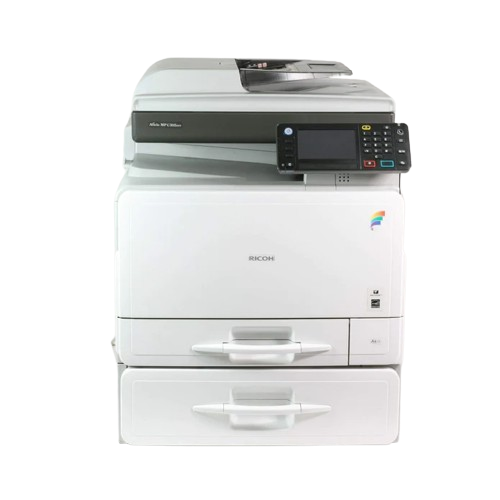 Ricoh MP C305SPF Color Laser Multifunction Desktop Printer ONLY 12K METER