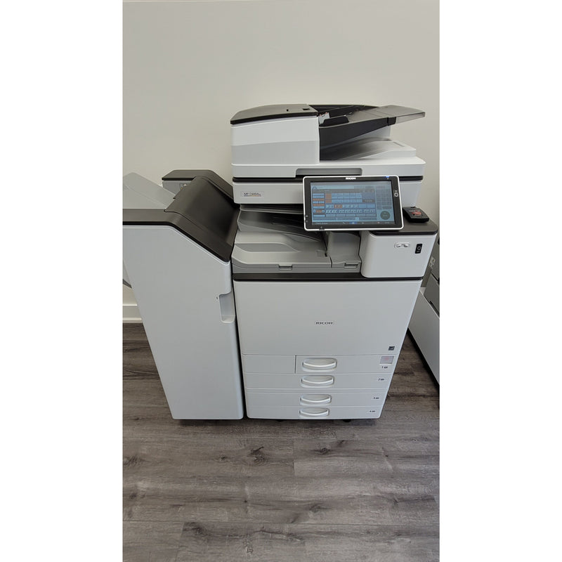 Pre-Owned Ricoh MP C6004EX Multifunction Color Laser Printer 11 x 17,  12 x 18 Paper Size 4 Trays