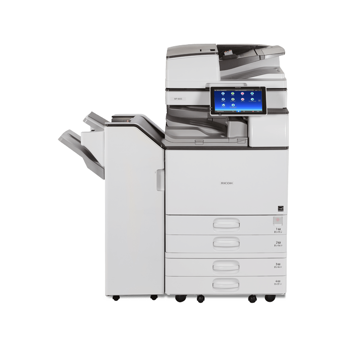 Ricoh MP 6055 B/W Multifunction Printer with 4 trays (Newest Model) 60PPM - Maple Copiers Inc.