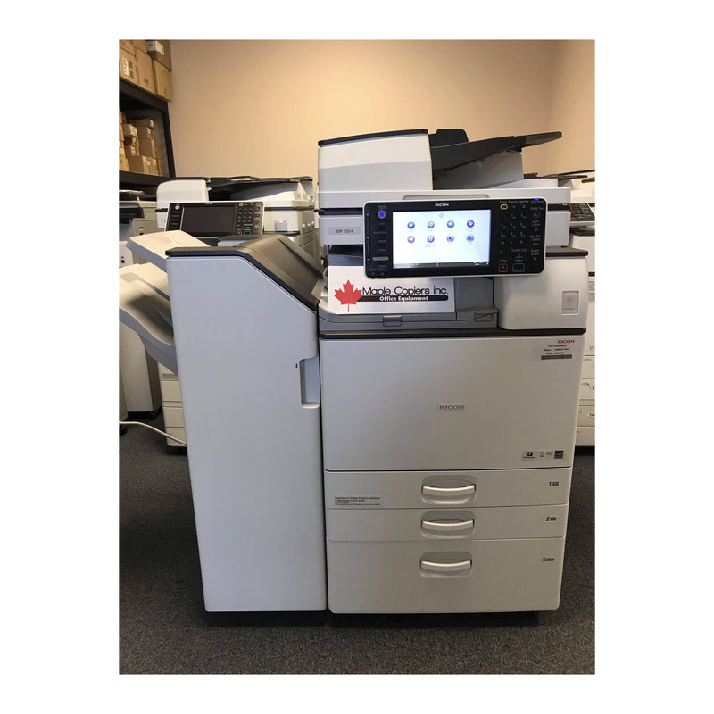 Ricoh MP 5054 Black & White Laser Multifunction COPY/PRINT/SCAN/FAX 3 Trays 11 X 17 - Maple Copiers Inc.
