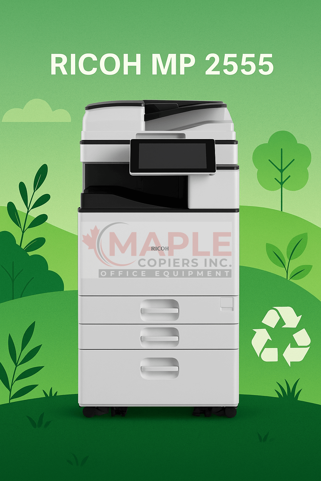 Ricoh MP 2555 B/W Multifunction 11 X 17 LASER - PRINTER - 3TRAYS-115K ...