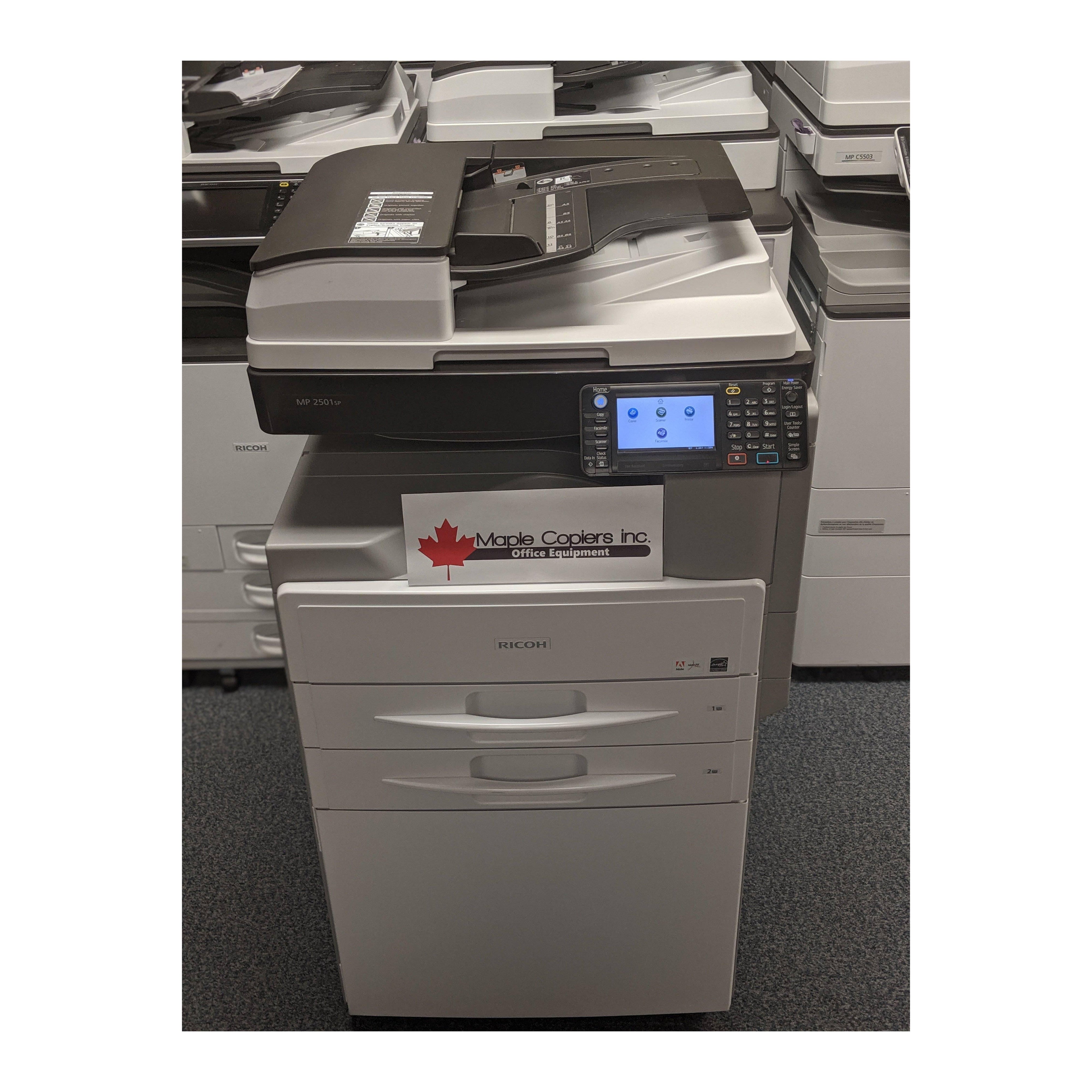 Ricoh Copier MP 2501 Multi-Function B/W Copier 2 Trays 11 x 17 Copy ...