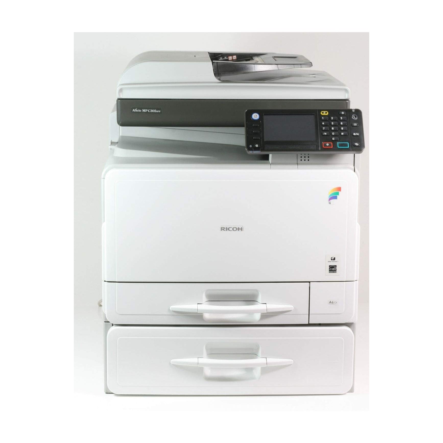 Ricoh MP C305SPF Color Laser Multifunction Desktop Printer ONLY 8K METER